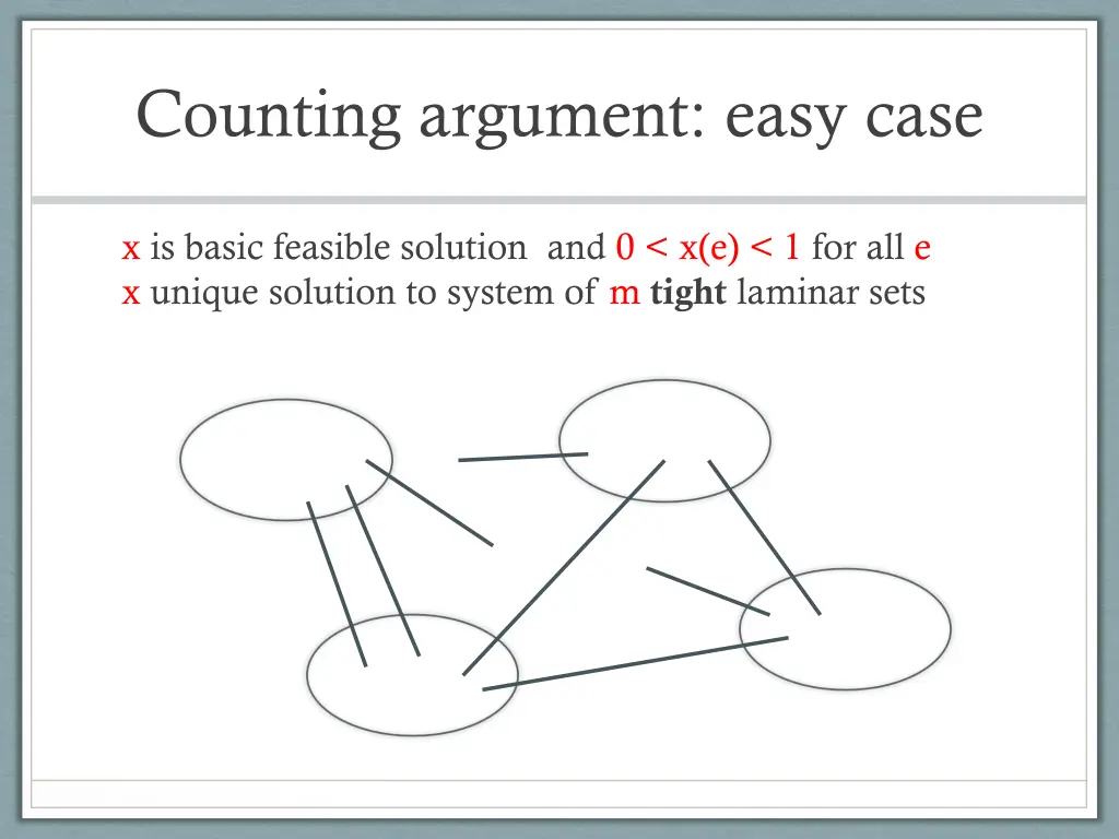 counting argument easy case