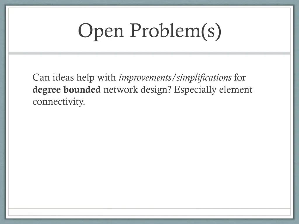 open problem s
