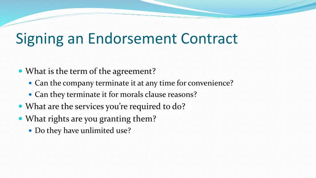 signing an endorsement contract 1