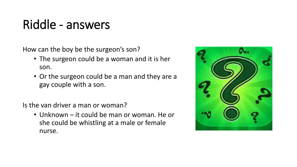 riddle riddle answers answers