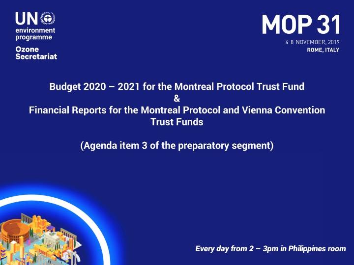budget 2020 2021 for the montreal protocol trust