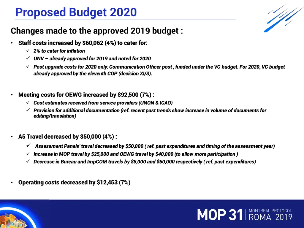 proposed budget 2020