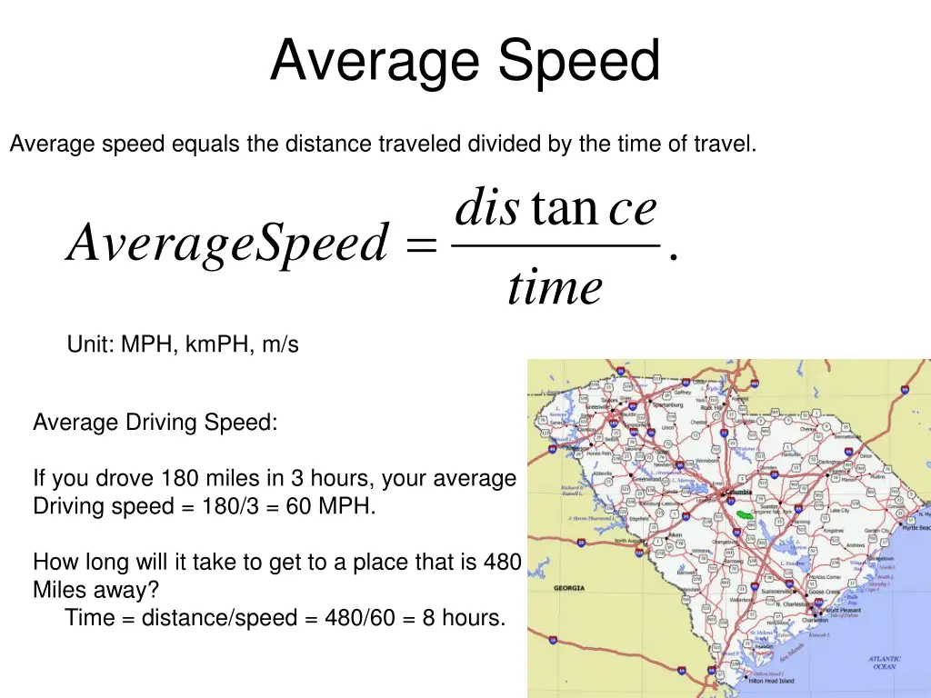 average speed