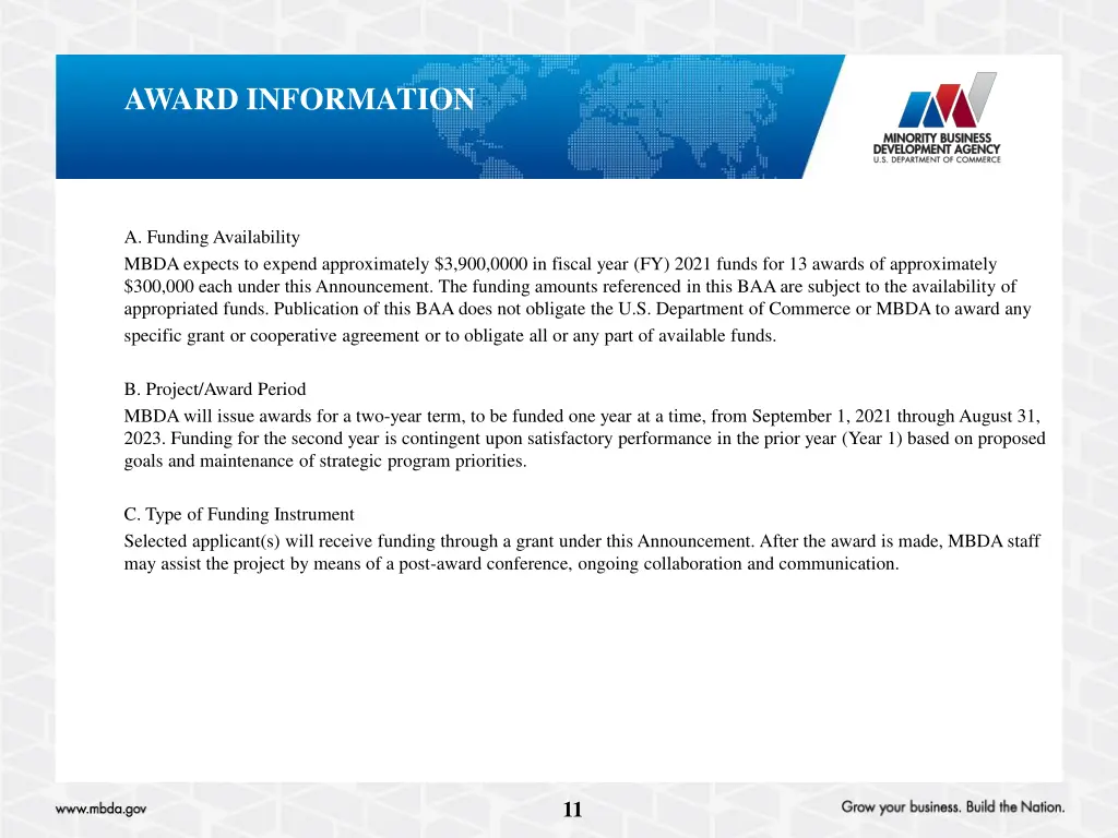 award information