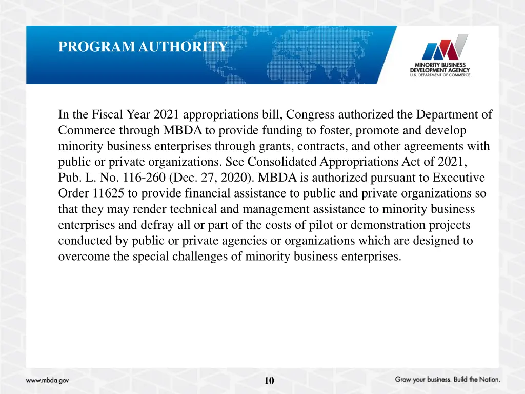 program authority