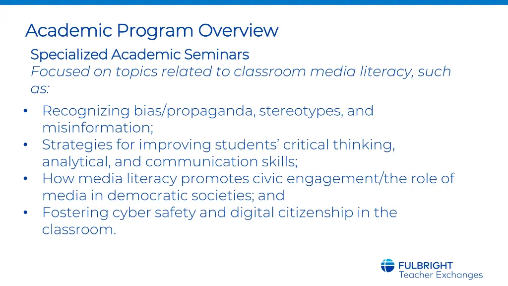 academic program overview academic program 1