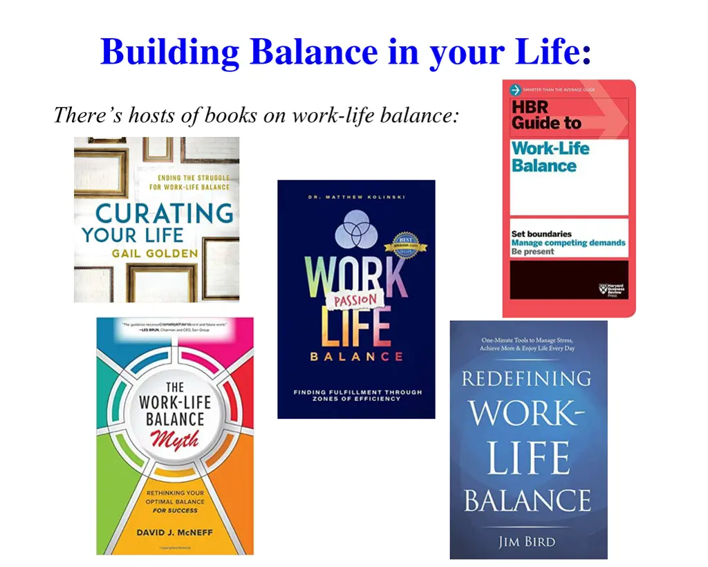 building balance in your life 1
