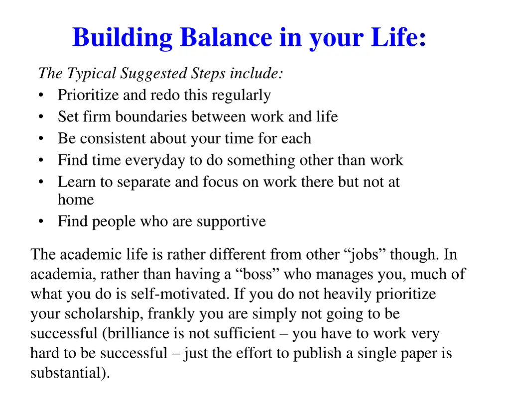 building balance in your life 2