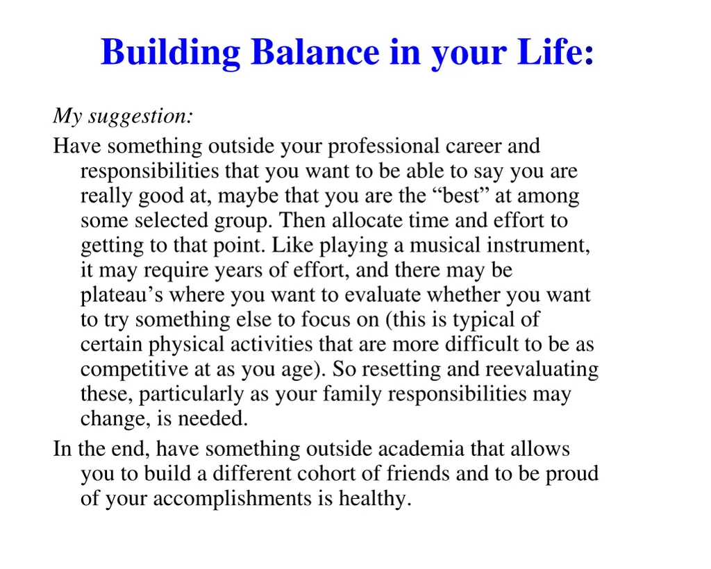 building balance in your life 4