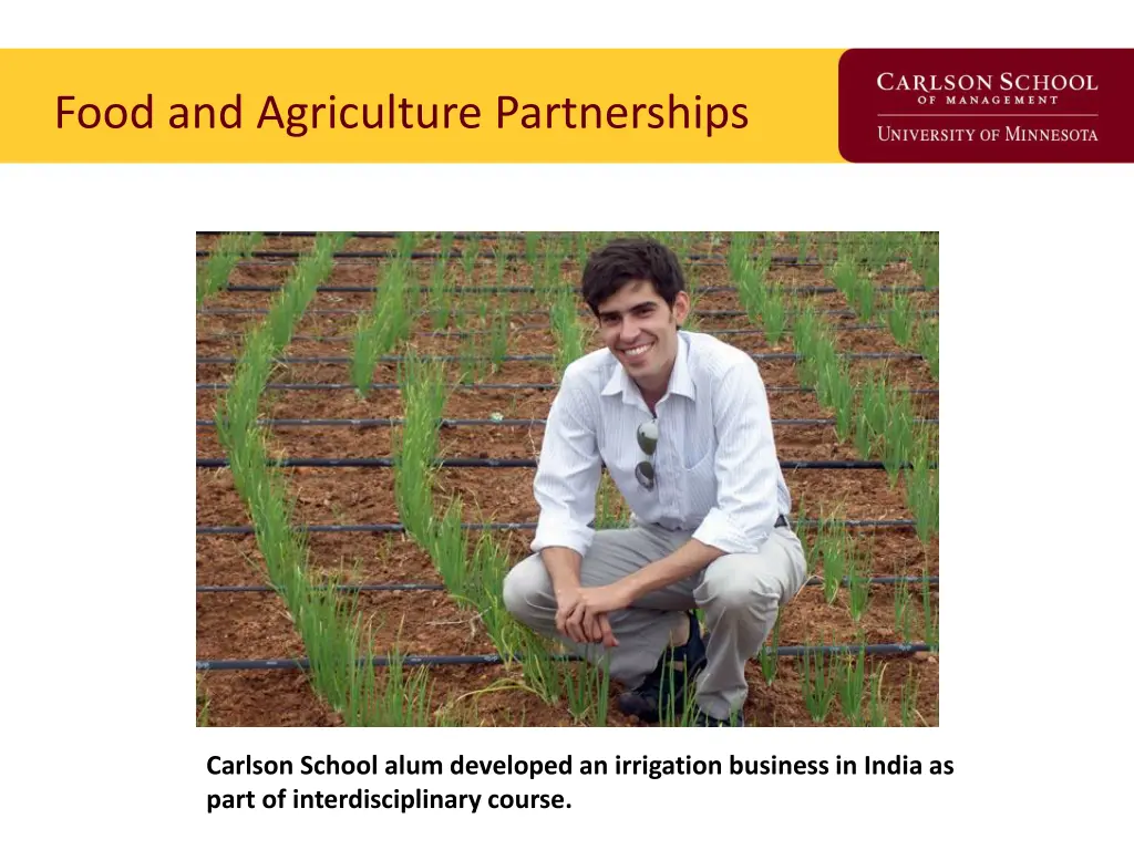 food and agriculture partnerships