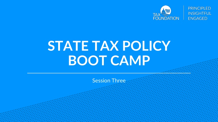 state tax policy boot camp