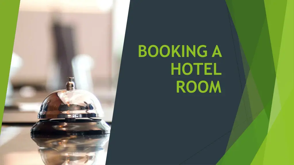 booking a hotel room
