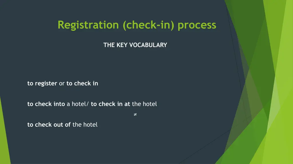 registration check in process