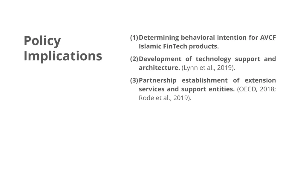 policy implications