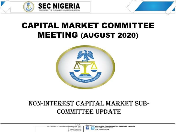 capital market committee meeting august 2020