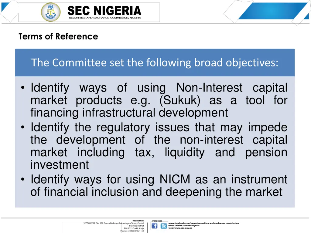 terms of reference 1