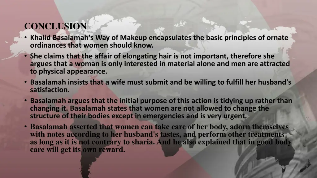 conclusion khalid basalamah s way of makeup