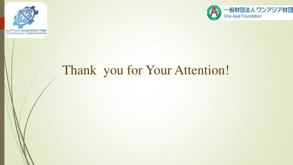 thank you for your attention
