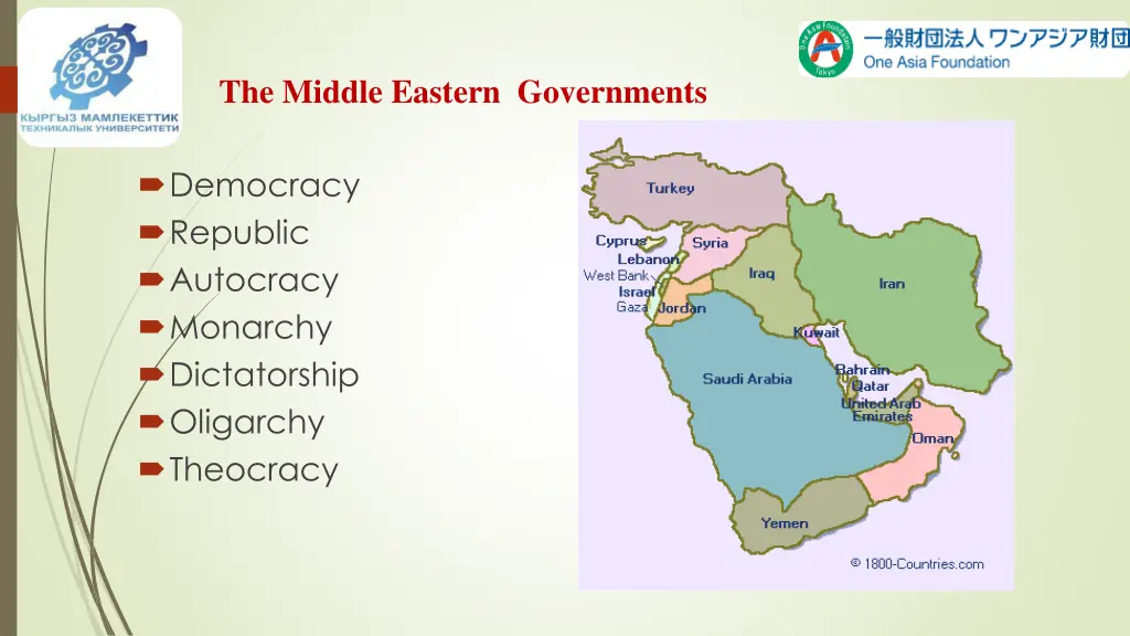 the middle eastern governments