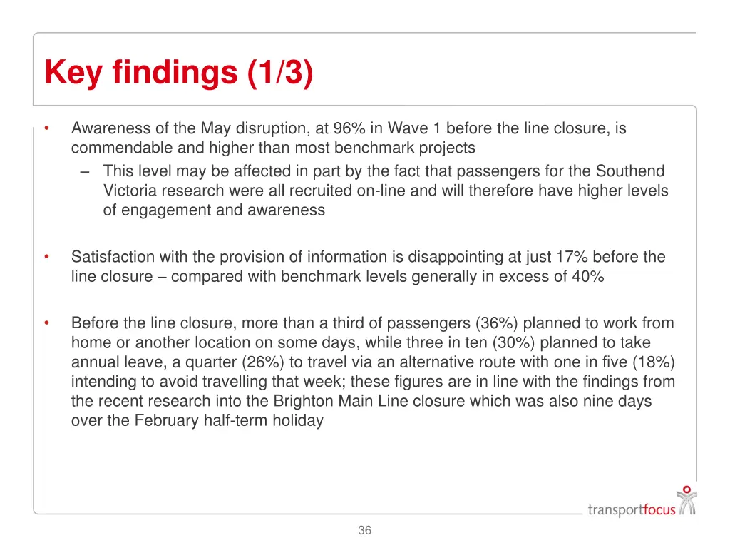 key findings 1 3
