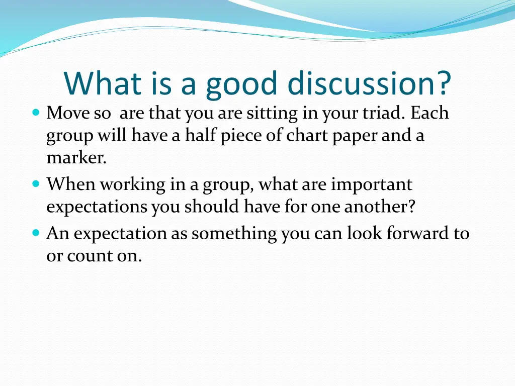 what is a good discussion move so are that