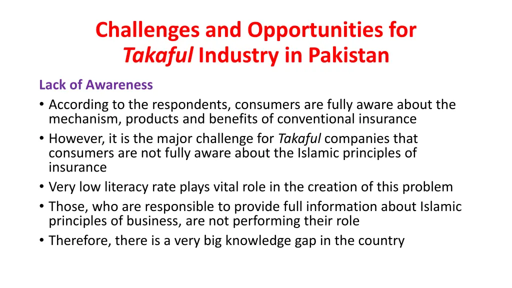 challenges and opportunities for takaful industry 1