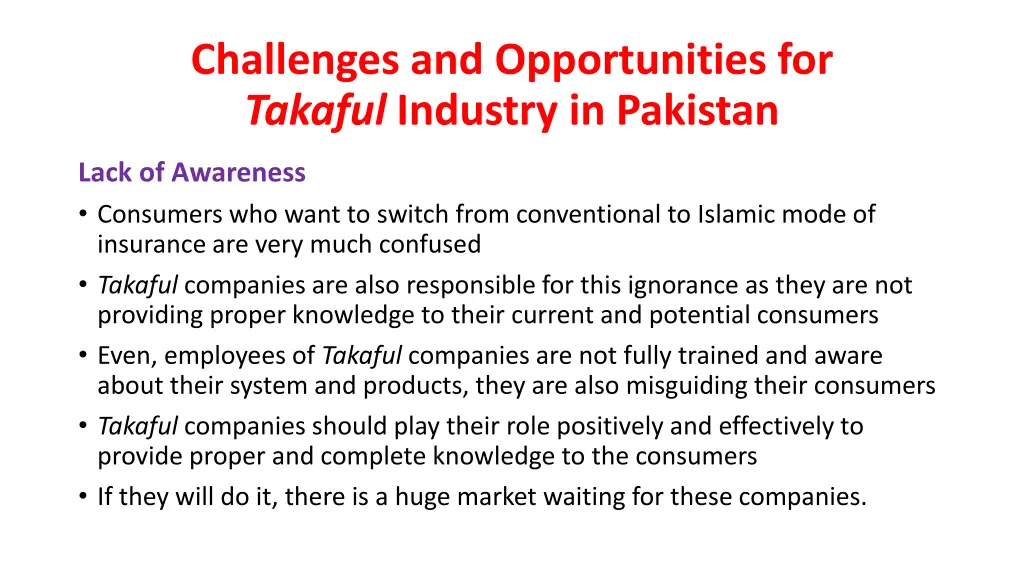 challenges and opportunities for takaful industry 2