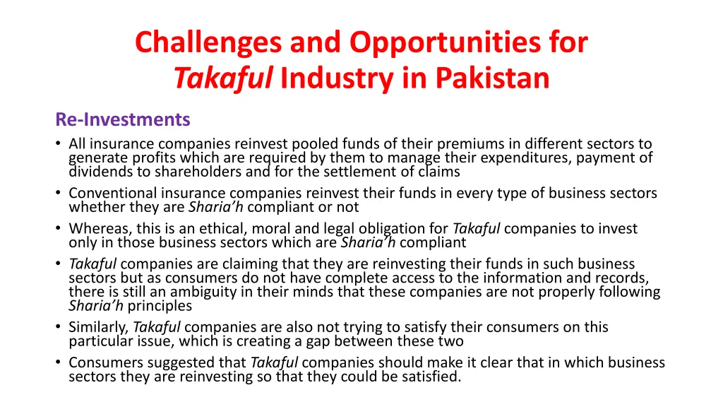 challenges and opportunities for takaful industry 5