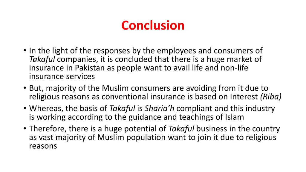 conclusion