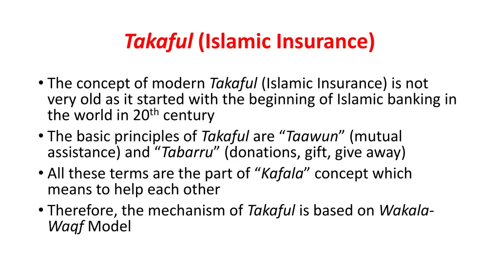 takaful islamic insurance
