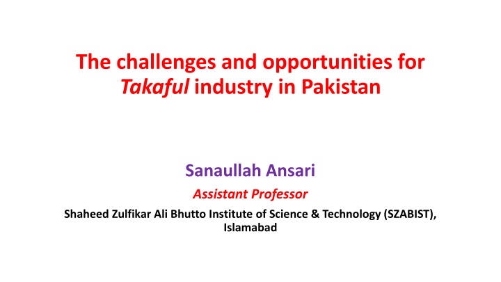 the challenges and opportunities for takaful
