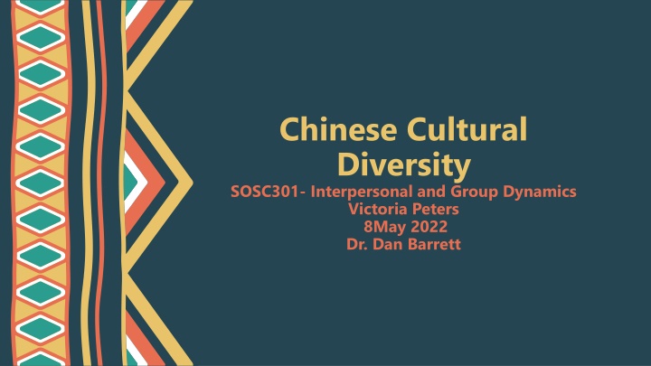 chinese cultural diversity sosc301 interpersonal