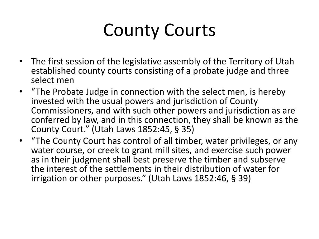 county courts