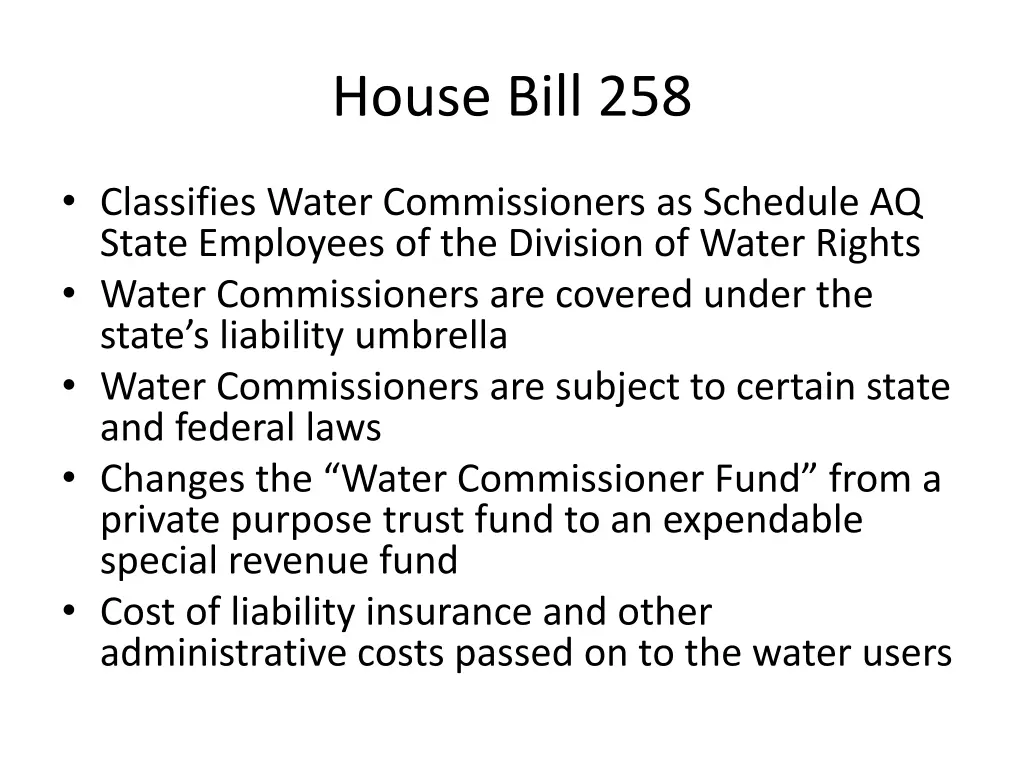 house bill 258