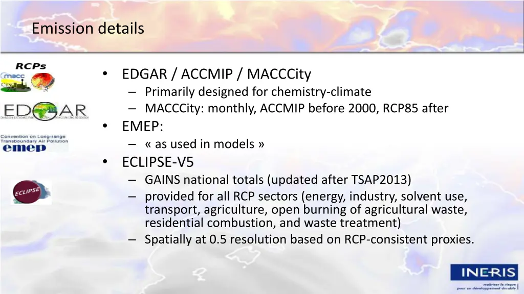 emission details