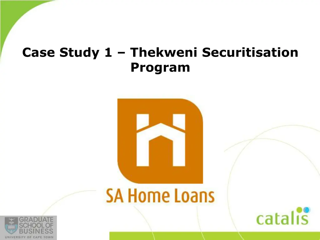 case study 1 thekweni securitisation program
