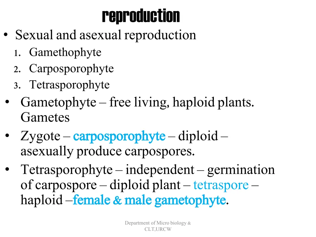 reproduction