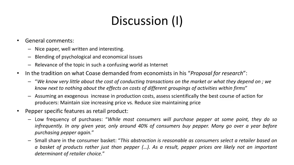 discussion i