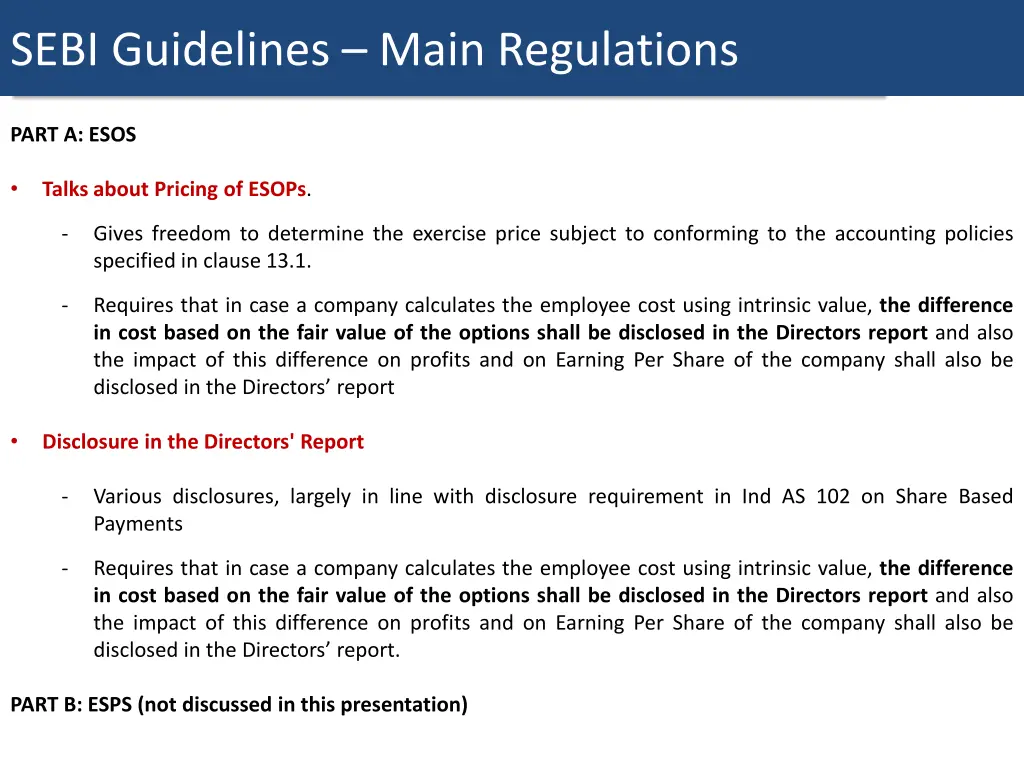 the black scholes formulas sebi guidelines main 1
