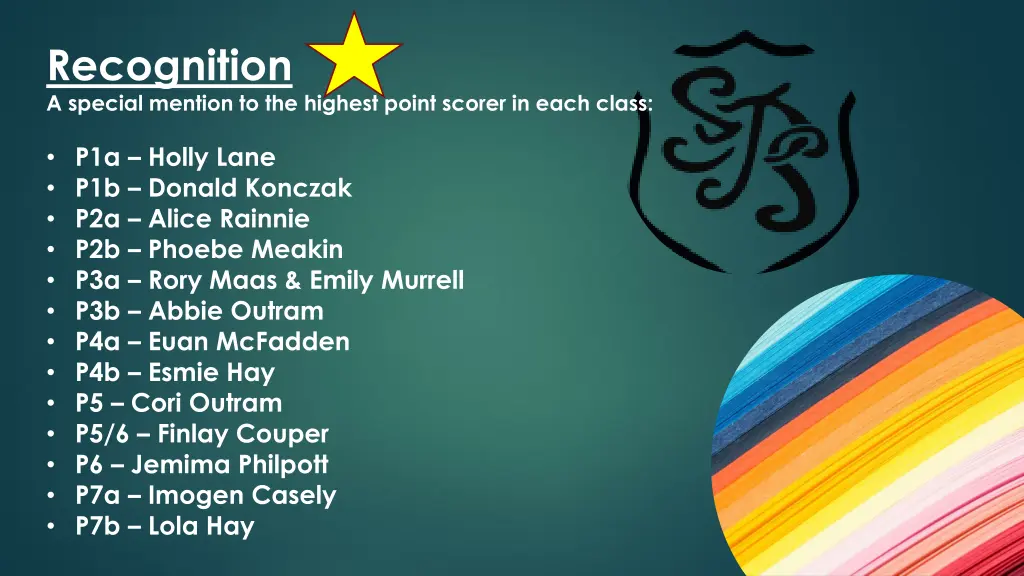 recognition a special mention to the highest