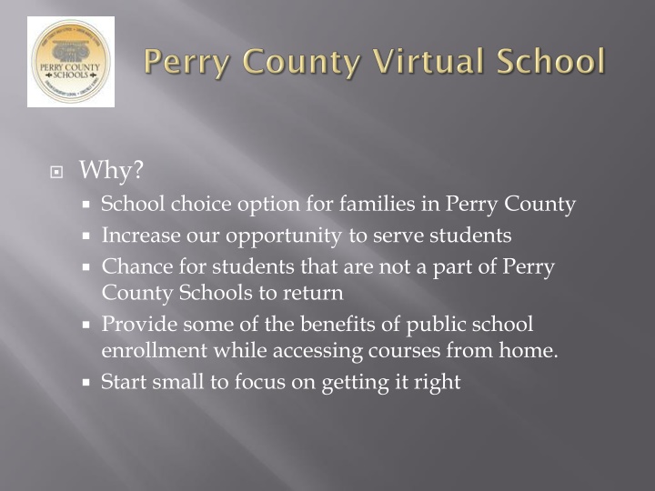 why school choice option for families in perry