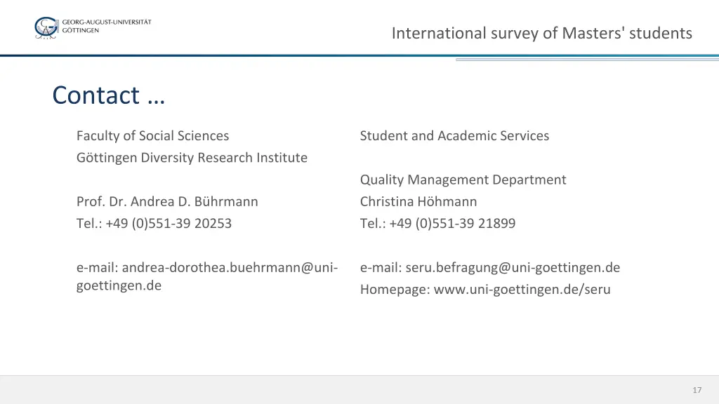 international survey of masters students 15