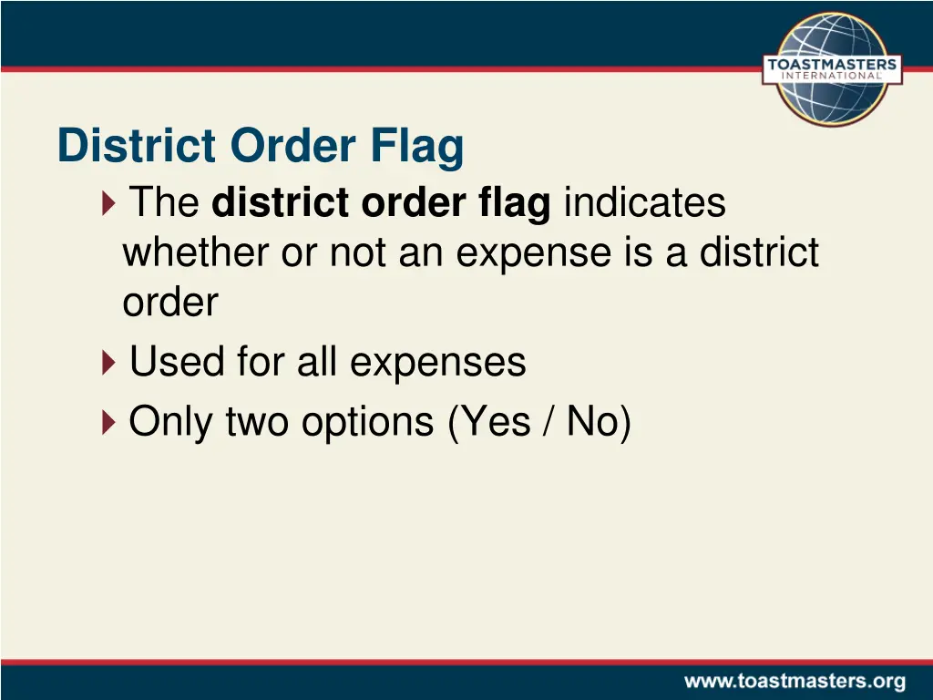district order flag the district order flag