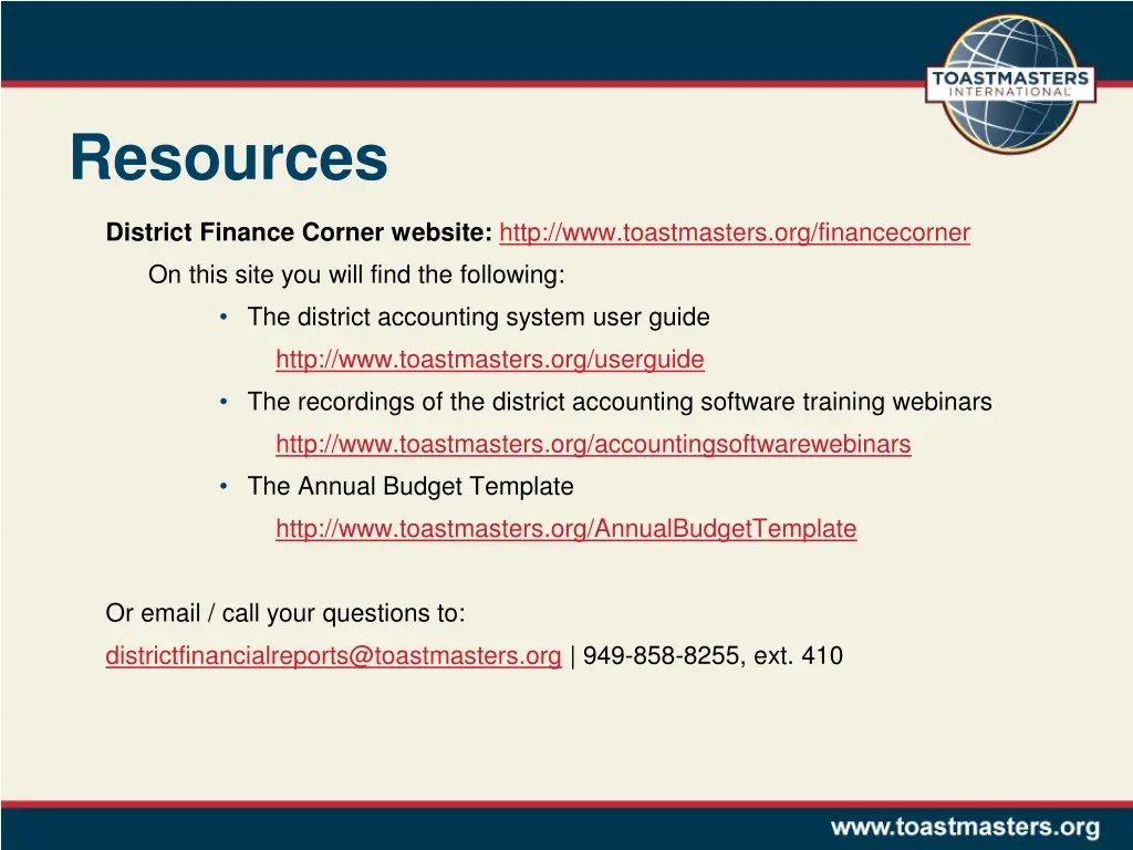 resources