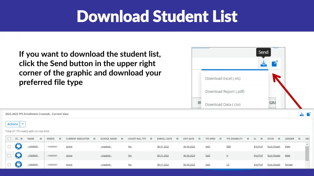 download student list download student list