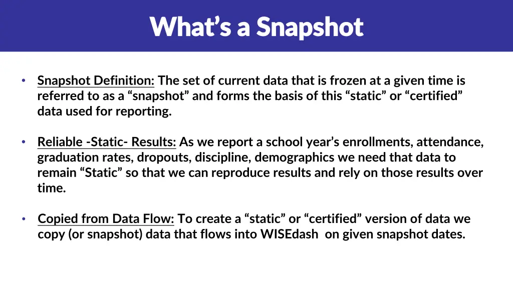 what s a snapshot what s a snapshot