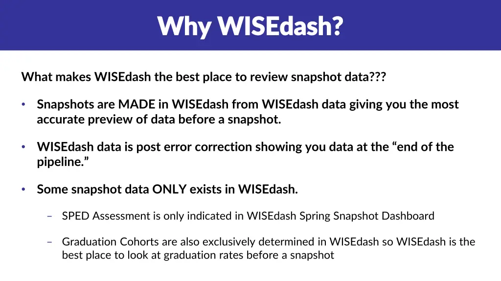 why wisedash why wisedash