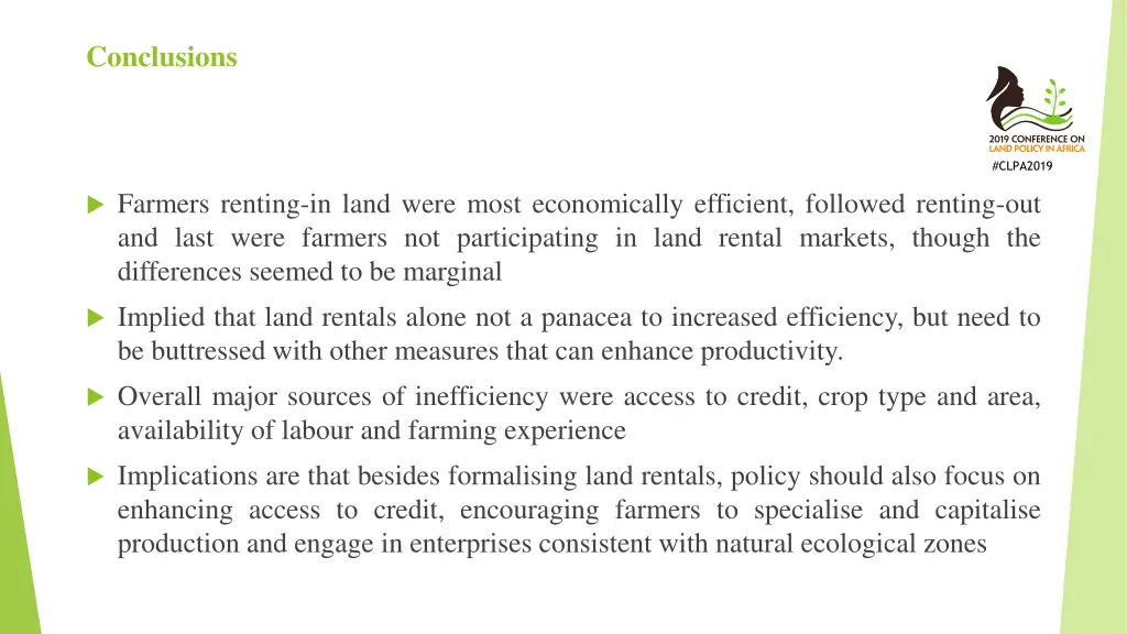 conclusions