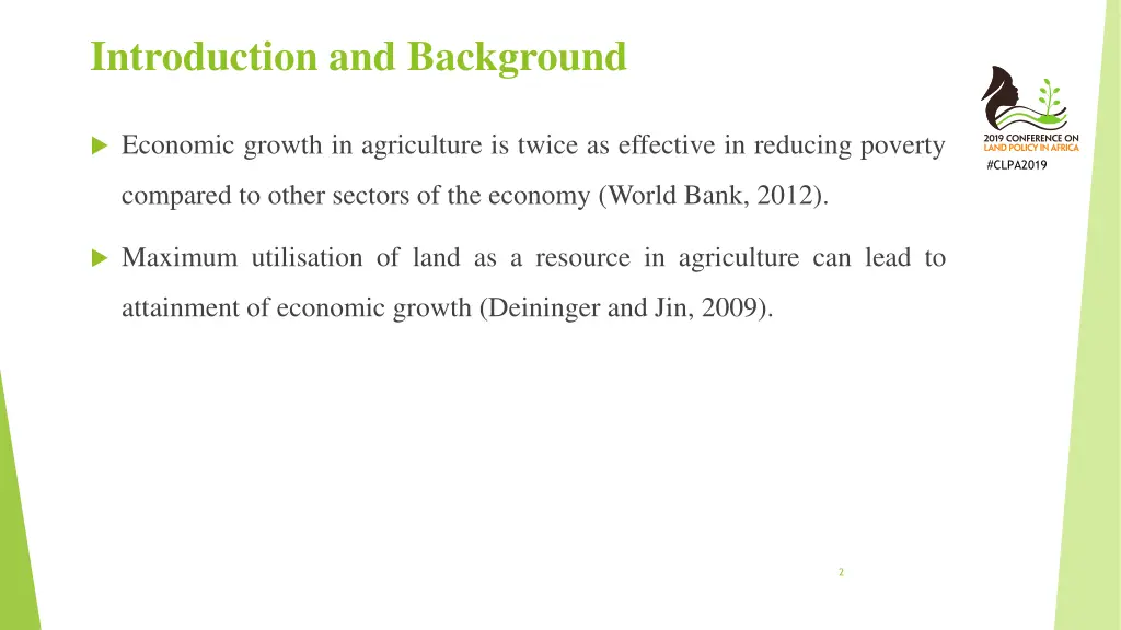 introduction and background