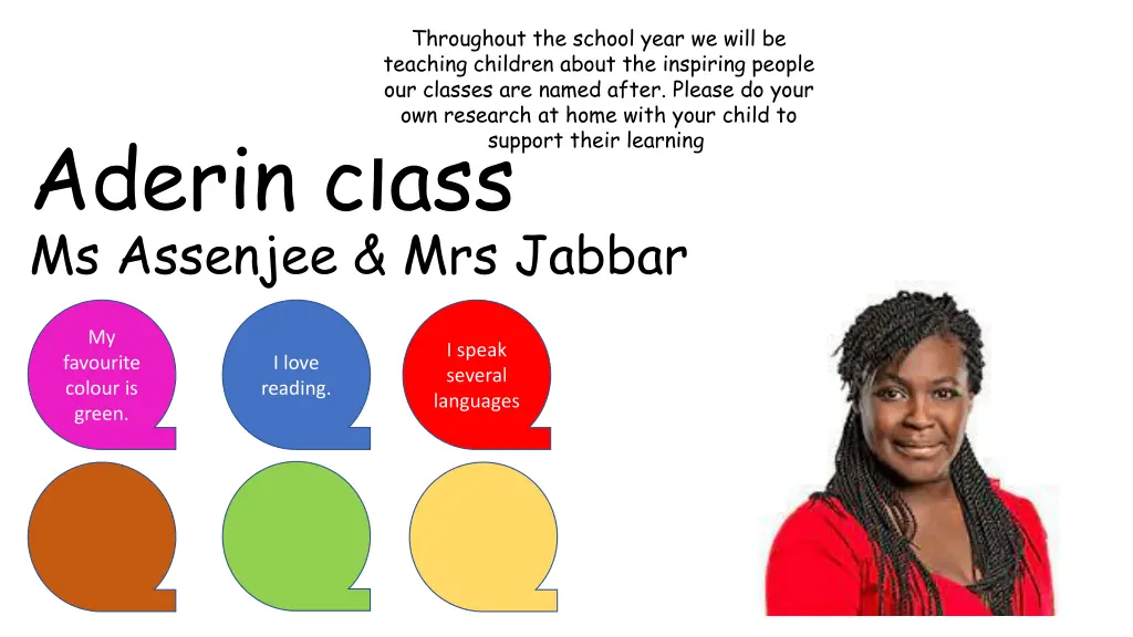 throughout the school year we will be teaching